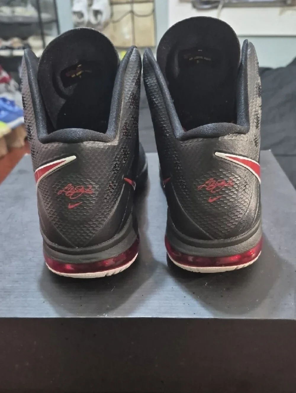 Nike LeBron 8 P.S. 'Black Red White' (2011) Mens 11.5 EUC